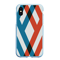Чехол iPhone XS Max матовый Darling in the Franxx, цвет: 3D-голубой