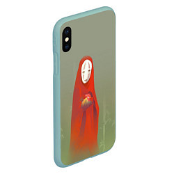 Чехол iPhone XS Max матовый Унесенные призраками, цвет: 3D-мятный — фото 2