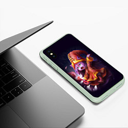 Чехол iPhone XS Max матовый Lulu League of Legends, цвет: 3D-салатовый — фото 2