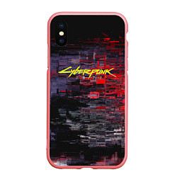 Чехол iPhone XS Max матовый Cyberpunk 2077: Techno Style, цвет: 3D-баблгам