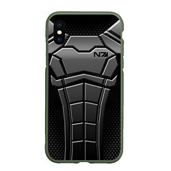 Чехол iPhone XS Max матовый Soldier N7