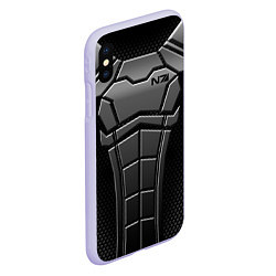 Чехол iPhone XS Max матовый Soldier N7, цвет: 3D-светло-сиреневый — фото 2