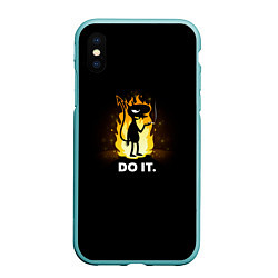 Чехол iPhone XS Max матовый Disenchantment: Do it, цвет: 3D-мятный