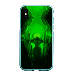 Чехол iPhone XS Max матовый Демон легиона, цвет: 3D-мятный