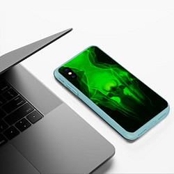 Чехол iPhone XS Max матовый Демон легиона, цвет: 3D-мятный — фото 2