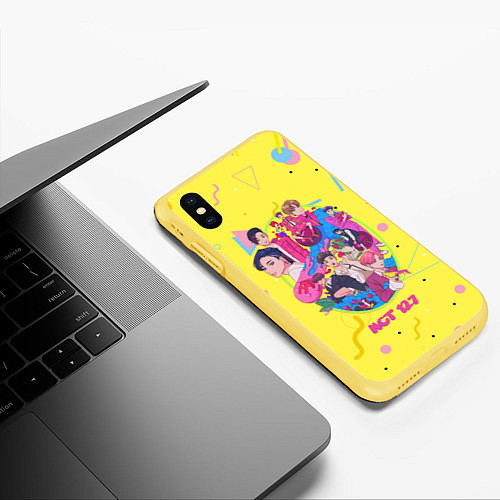 Чехол iPhone XS Max матовый NCT 127 Stores / 3D-Желтый – фото 3