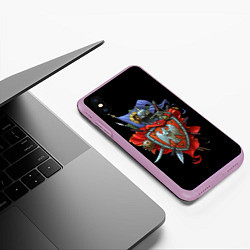 Чехол iPhone XS Max матовый Боевая русь, цвет: 3D-сиреневый — фото 2