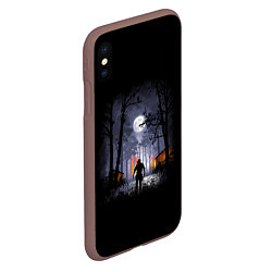 Чехол iPhone XS Max матовый RDR 2: Black Cowboy, цвет: 3D-коричневый — фото 2