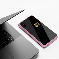 Чехол iPhone XS Max матовый USYK 17, цвет: 3D-розовый — фото 2
