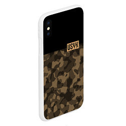 Чехол iPhone XS Max матовый USYK Camo, цвет: 3D-белый — фото 2