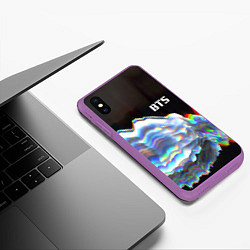 Чехол iPhone XS Max матовый BTS: Spectroscopy, цвет: 3D-фиолетовый — фото 2
