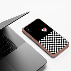 Чехол iPhone XS Max матовый ФРЕНДЗОНА: ЧБ, цвет: 3D-коричневый — фото 2