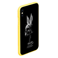 Чехол iPhone XS Max матовый Череп Заи, цвет: 3D-желтый — фото 2