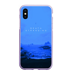 Чехол iPhone XS Max матовый Death Stranding: Blue Heaven, цвет: 3D-светло-сиреневый
