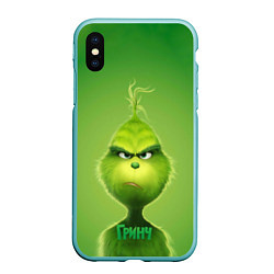 Чехол iPhone XS Max матовый Гринч