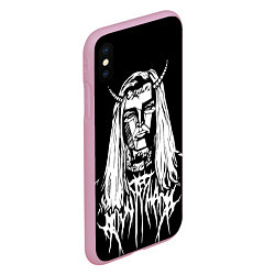 Чехол iPhone XS Max матовый Ghostemane: Devil, цвет: 3D-розовый — фото 2