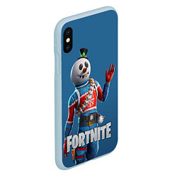 Чехол iPhone XS Max матовый FORTNITE, цвет: 3D-голубой — фото 2