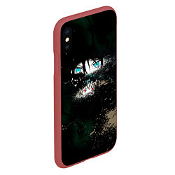 Чехол iPhone XS Max матовый Бездомный Бог, цвет: 3D-красный — фото 2