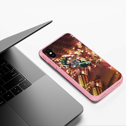 Чехол iPhone XS Max матовый Моя геройская академия / 3D-Баблгам – фото 3