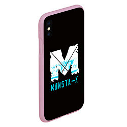 Чехол iPhone XS Max матовый MONSTA X, цвет: 3D-розовый — фото 2
