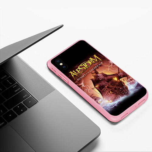 Чехол iPhone XS Max матовый Alestorm: Golden Ship / 3D-Баблгам – фото 3