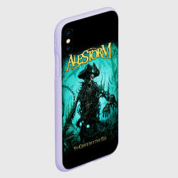 Чехол iPhone XS Max матовый Alestorm: Death Pirate, цвет: 3D-светло-сиреневый — фото 2