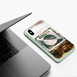 Чехол iPhone XS Max матовый Places, цвет: 3D-салатовый — фото 2