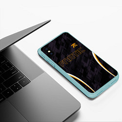 Чехол iPhone XS Max матовый Cs:go - Fnatic The Form 2022, цвет: 3D-мятный — фото 2