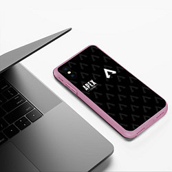 Чехол iPhone XS Max матовый Apex Legends: E-Sports, цвет: 3D-розовый — фото 2