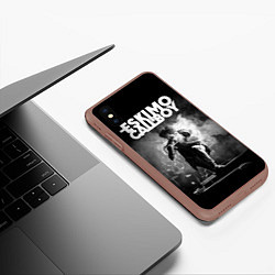 Чехол iPhone XS Max матовый Eskimo Callboy, цвет: 3D-коричневый — фото 2