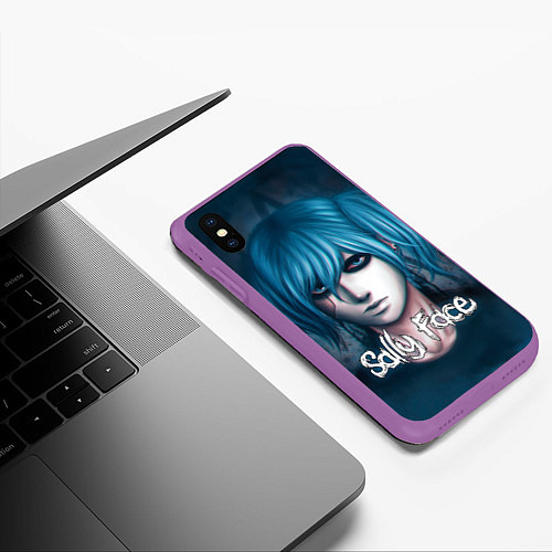 Чехол iPhone XS Max матовый Sally Face / 3D-Фиолетовый – фото 3