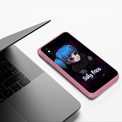 Чехол iPhone XS Max матовый Sally Face: Lonely, цвет: 3D-малиновый — фото 2