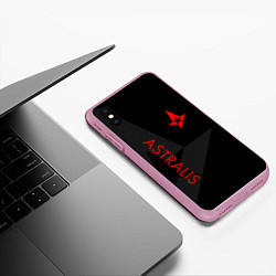 Чехол iPhone XS Max матовый Astralis: Dark Style, цвет: 3D-розовый — фото 2