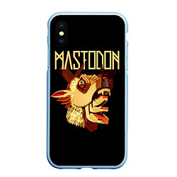 Чехол iPhone XS Max матовый Mastodon: Leviathan, цвет: 3D-голубой