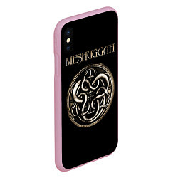 Чехол iPhone XS Max матовый Meshuggah, цвет: 3D-розовый — фото 2