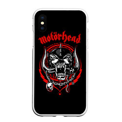 Чехол iPhone XS Max матовый Motorhead Demons, цвет: 3D-белый