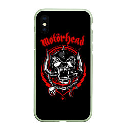 Чехол iPhone XS Max матовый Motorhead Demons, цвет: 3D-салатовый