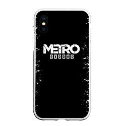 Чехол iPhone XS Max матовый METRO EXODUS, цвет: 3D-белый