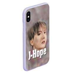 Чехол iPhone XS Max матовый BTS J-Hope, цвет: 3D-светло-сиреневый — фото 2