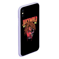 Чехол iPhone XS Max матовый Juice WRLD, цвет: 3D-светло-сиреневый — фото 2