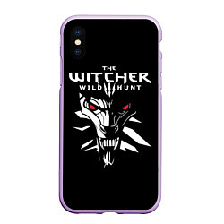 Чехол iPhone XS Max матовый The Witcher 3: Wild Hunt, цвет: 3D-сиреневый