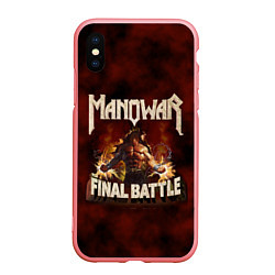 Чехол iPhone XS Max матовый Manowar: Final Battle