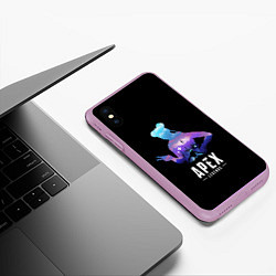 Чехол iPhone XS Max матовый Apex Legends: Lifeline, цвет: 3D-сиреневый — фото 2