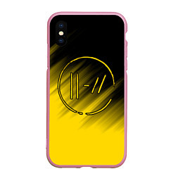 Чехол iPhone XS Max матовый TWENTY ONE PILOTS, цвет: 3D-розовый