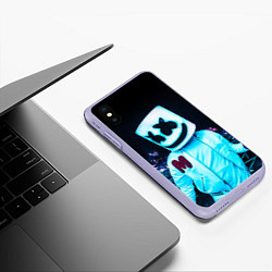 Чехол iPhone XS Max матовый MARSHMELLO, цвет: 3D-светло-сиреневый — фото 2