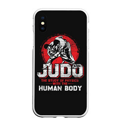 Чехол iPhone XS Max матовый Judo: Human Body, цвет: 3D-белый