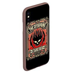 Чехол iPhone XS Max матовый The Offspring: Days Go By, цвет: 3D-коричневый — фото 2
