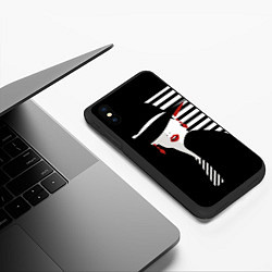 Чехол iPhone XS Max матовый Fashion, цвет: 3D-черный — фото 2
