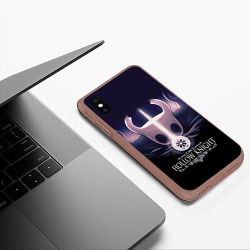 Чехол iPhone XS Max матовый Hollow Knight / 3D-Коричневый – фото 3