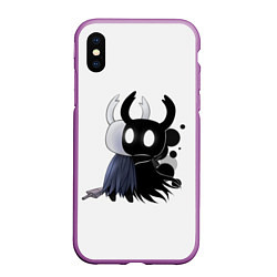 Чехол iPhone XS Max матовый Hollow Knight, цвет: 3D-фиолетовый